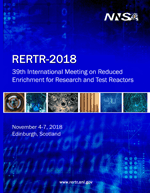 RERTR-2018 Technical Program